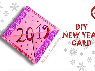How to make New Year Card | Handmade New Year Pop Up Card