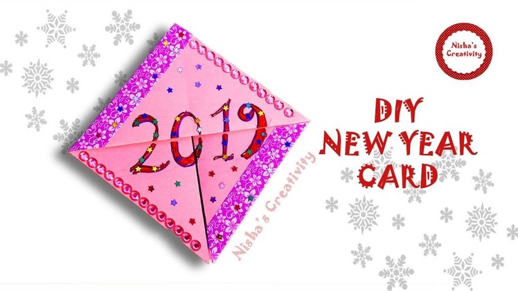 How to make New Year Card | Handmade New Year Pop Up Card