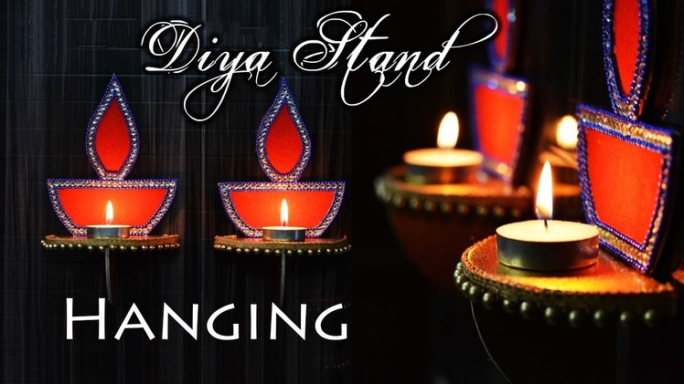 How to make : Wall Hanging Diya Stand | Diwali Special | Art with Creativity