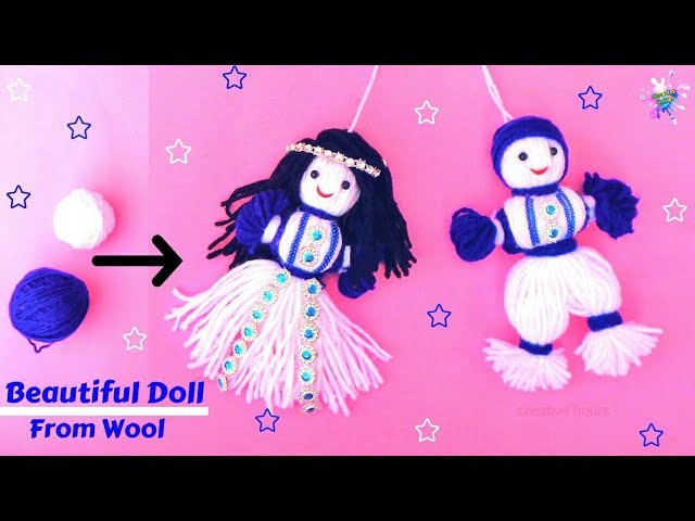 How to make yarn.wool Doll at home | Easy Doll Making Tutorial | DIY Room Decor