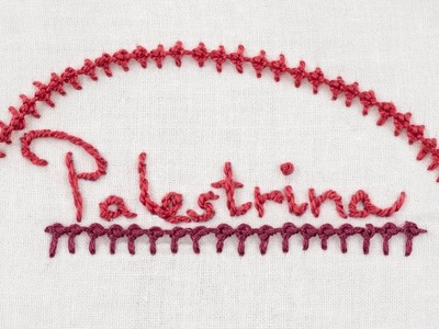 How to Sew a Palestrina Stitch - Hand Embroidery