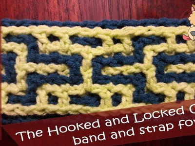 Interlocking crochet™: strap or band for a bag with beautiful sides