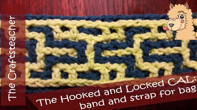 Interlocking crochet™: strap or band for a bag with beautiful sides