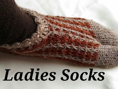 Ladies Thumb socks knitting