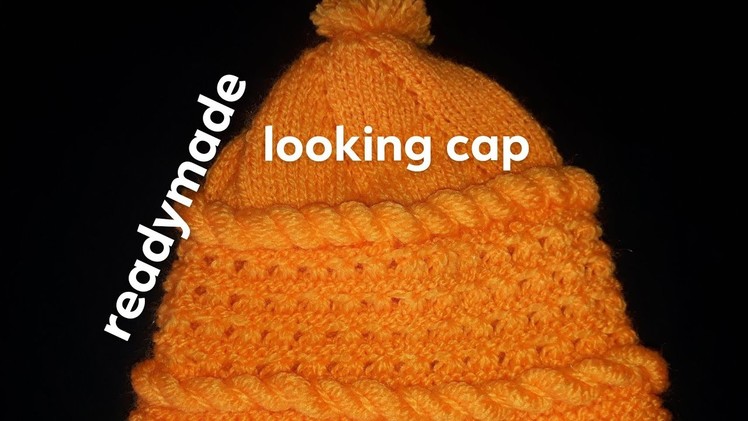 New knitting design|new looking cap design|readymade looking cap|wool cap design