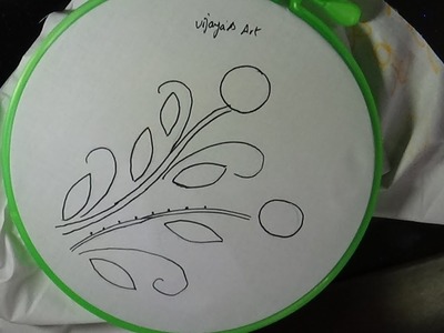 Simple and easy embroidery drawing mirror work design