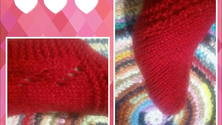 Woollen socks by knitting #4