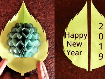 Best New year greeting card | New year greeting card 2019 | How to make greeting card for New year