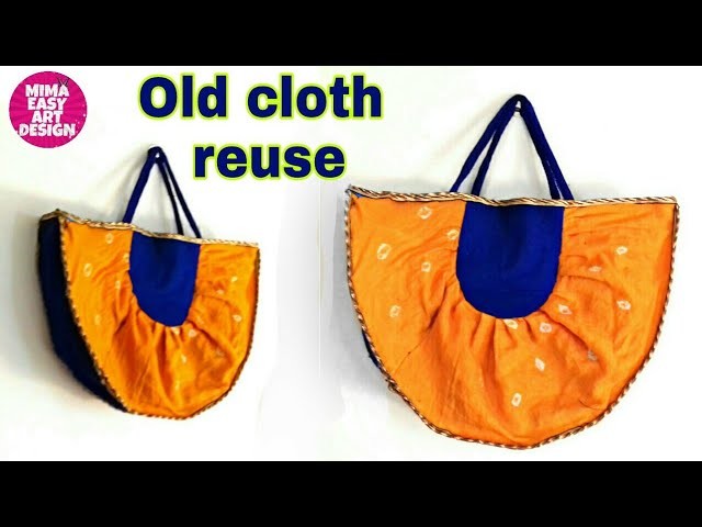 Best use of waste cloth |old cloth recycling |How to make Handbag using  waste clothes