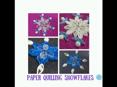 CHRISTMAS ARTICLES.How to make DIY PAPER QUILLING SNOW FLAKES. EASY TO MAKE SNOW FLAKES.COMPETITION