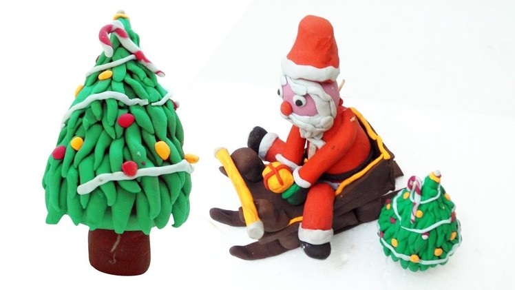 Christmas Tree Clay Art | How To Make A Clay Christmas Tree At Home Easily | Clay Arts