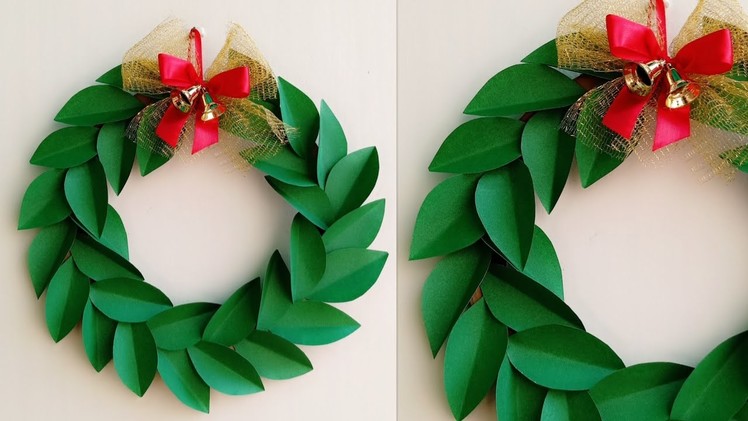 Christmas Wreath.Paper Christmas Wreath.How to make Christmas Wreath.Christmas Decoration Ideas