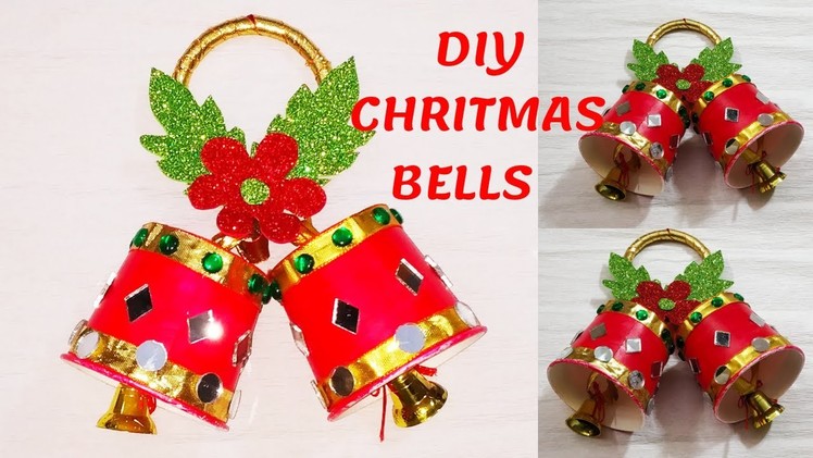 DIY CHRISTMAS JINGLE BELLS || PAPER CUP CHRISTMAS BELLS || HOW TO MAKE BELLS OUT OF PAPER CUPS