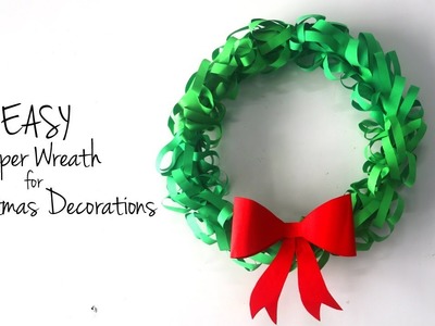 DIY Christmas Wreath | How to Make Paper Wreath | DIY Christmas Decorations