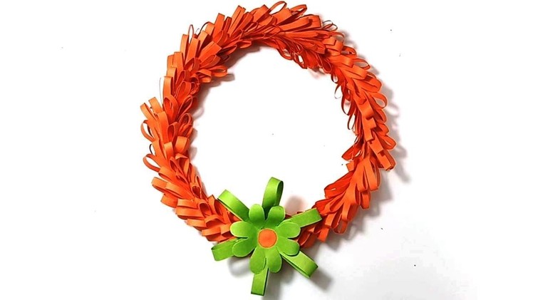 DIY Christmas Wreath out of Paper | How to make homemade wreaths | Decoration Ideas for Christmas