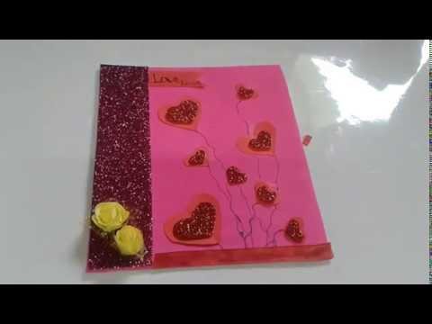 DIY couple scrapbook | how to decorate front page of couple scrapbook | part - 1