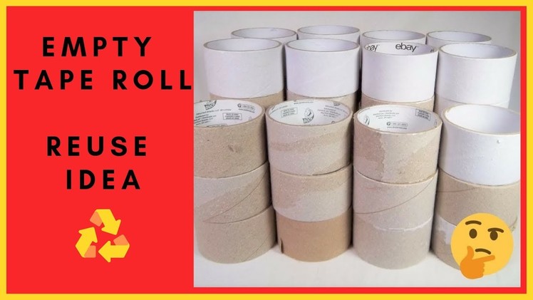 DIY Empty Tape Roll Craft Idea | How to Make Jewellery Box | Best Out of Waste Reuse Idea.