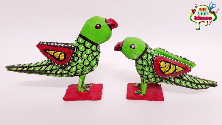 DIY termocol parrots  for Home Decoration | how to make parrots at home | craft making