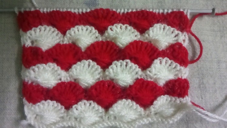 Easy Two color knitting pattern no.91|Hindi
