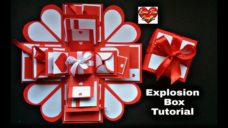 Explosion Box Tutorial | How to Make Explosion Box for Valentine's Day. Anniversary