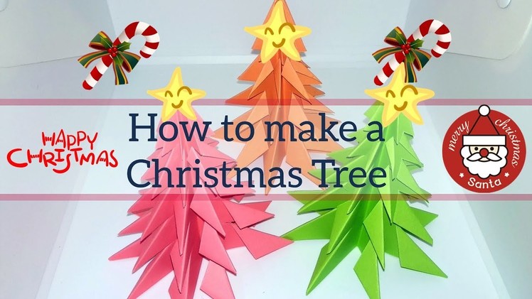 How to make 3D Paper Christmas Tree - Merry Christmas Tree ????????????????????????????????