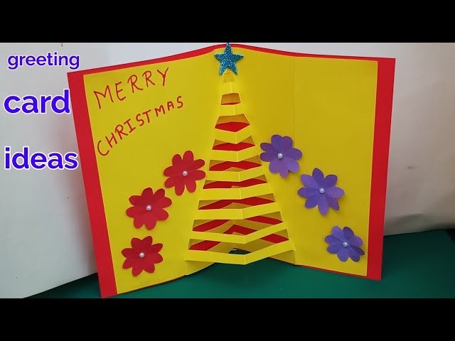 How to make 3D pop-up Christmas greeting cards crafts ideas Handmade,3D pop-up greeting cards making