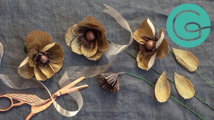 How to Make a Gold Anemone Bloom - Metallic Pack Starter Flower