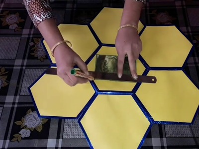 How to make a honeycomb foldable brochure for school project.activity (no.3)