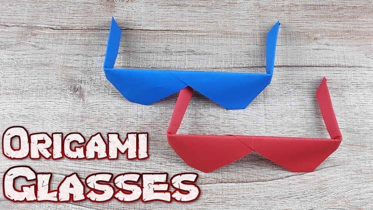 How To Make A Simple Glasses Model Tutorial | Easy Origami Paper Folding Glasses | DIY Paper Crafts