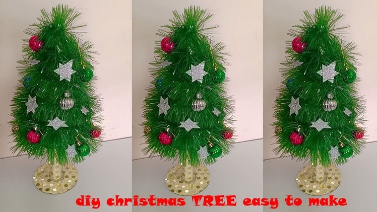 How to make CHIRSTMAS TREE at home ! DIY CHRISTMAS TREE MAKING EASY ! Christmas tree decoration