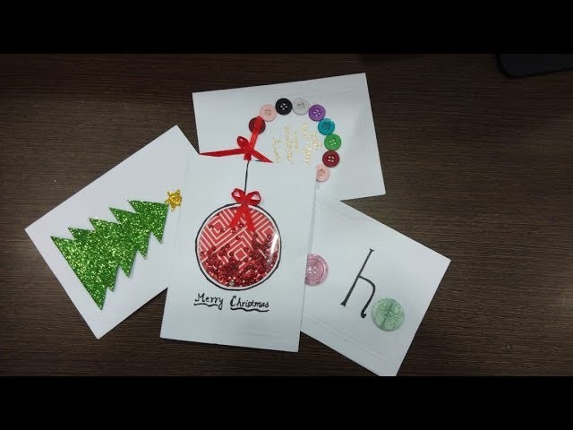 How to make Christmas cards , Easy Christmas card ideas ,Christmas Greetings, Christmas