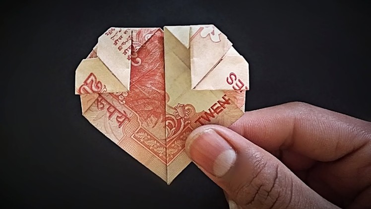 How to Make MONEY HEART (2 In 1) Origami❤️