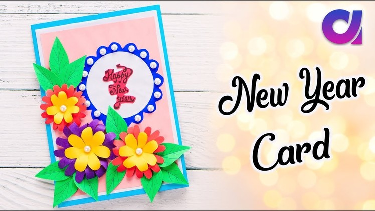 How to make New Year Card | New year greeting card 2019 | Artkala