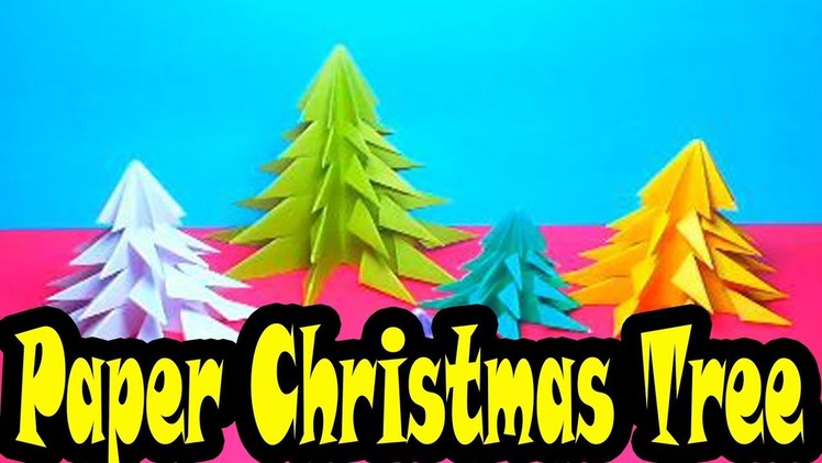 How to make Paper Christmas Tree | Origami Christmas Tree ( No Glue)