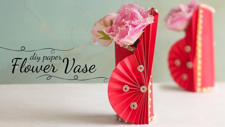 How to Make Paper Flower Vase | DIY Flower Vase | Home Decor Ideas