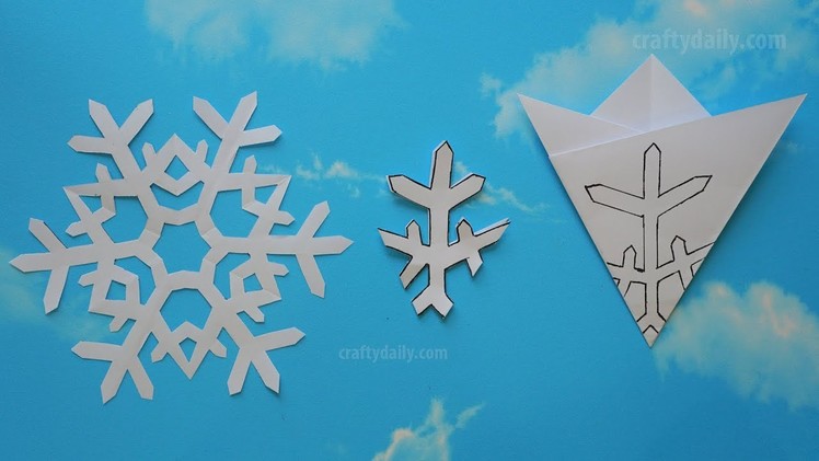 How to make paper snowflakes - Paper Snowflakes #07