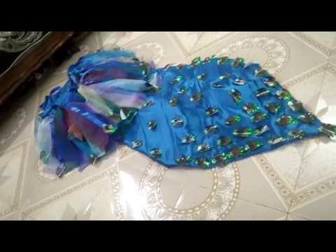 How to make peacock dress at home
