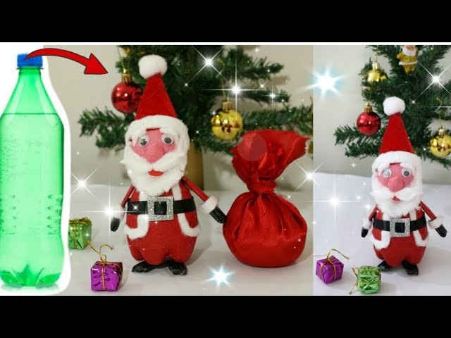 How to make  Santa Claus at home.DIY Christmas Room Decor Ideas. Newspaper Craft Ideas.Santa Making