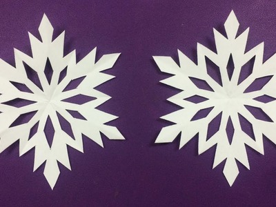 How to Make Snowflake with Paper  Making Paper Snowflakes Step by Step - DIY Paper Flowers