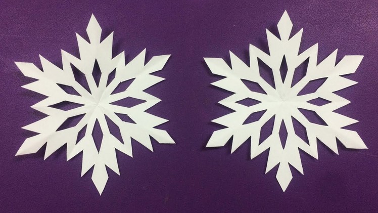How to Make Snowflake with Paper  Making Paper Snowflakes Step by Step - DIY Paper Flowers