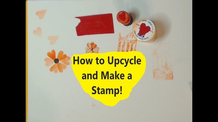 How to Upcycle and Make Stamps for your Art #mixedmedia #kellydonovan #stamping