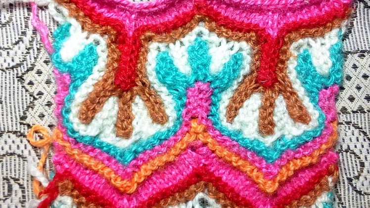 Most beautiful knitting pattern in multi colours part-2