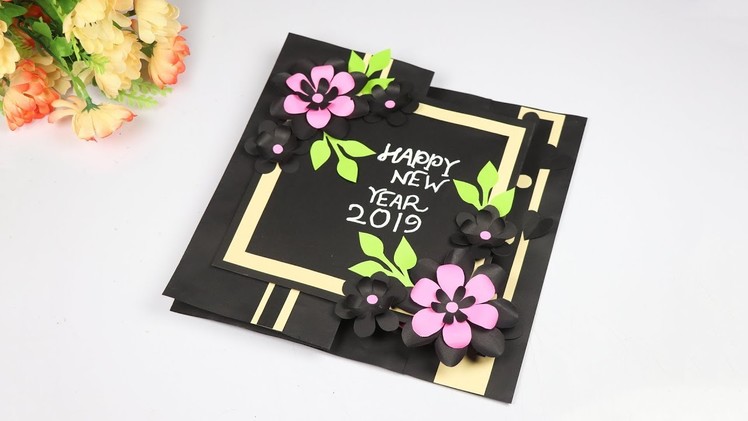 New year greeting card – How to Make Customized Greeting Card for New Year – New Year Card 2019