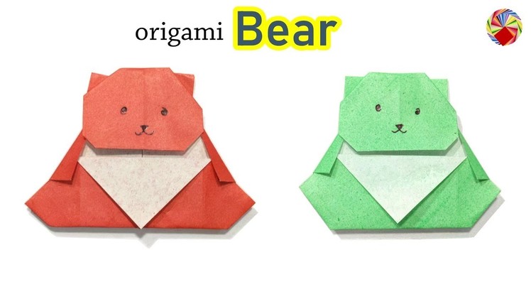 Origami Bear - How to Make Cute Paper Bear - Origami Animal Crafts - Paper Animals