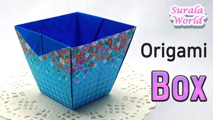 Origami -  Box, Container, Bowl (Tutorial, How to)