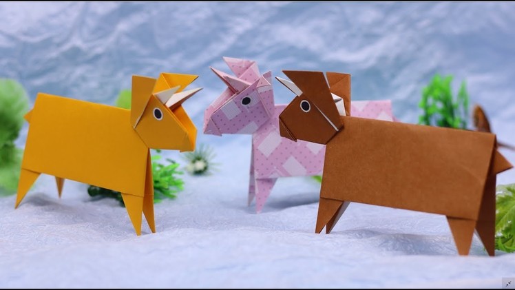 Paper Folding Art (Origami): How to Make Cow