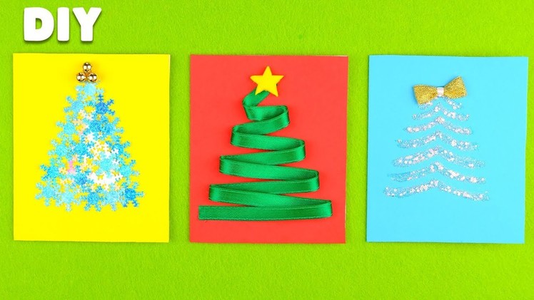 3 DIY Christmas Cards Ideas | How to Make Christmas Greeting Cards