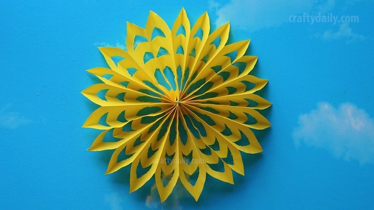 3D Paper Snowflake #08 | How To Make 3D Paper Snowflakes Step by Step Tutorial