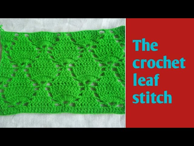 Crochet leaf stitch in Hindi.