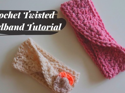 Crochet Twisted Headband With Star Stitch Tutorial